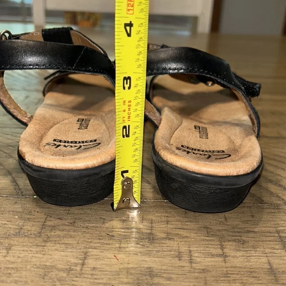 Clarks Black and Tan Sandals - Picture 12 of 12